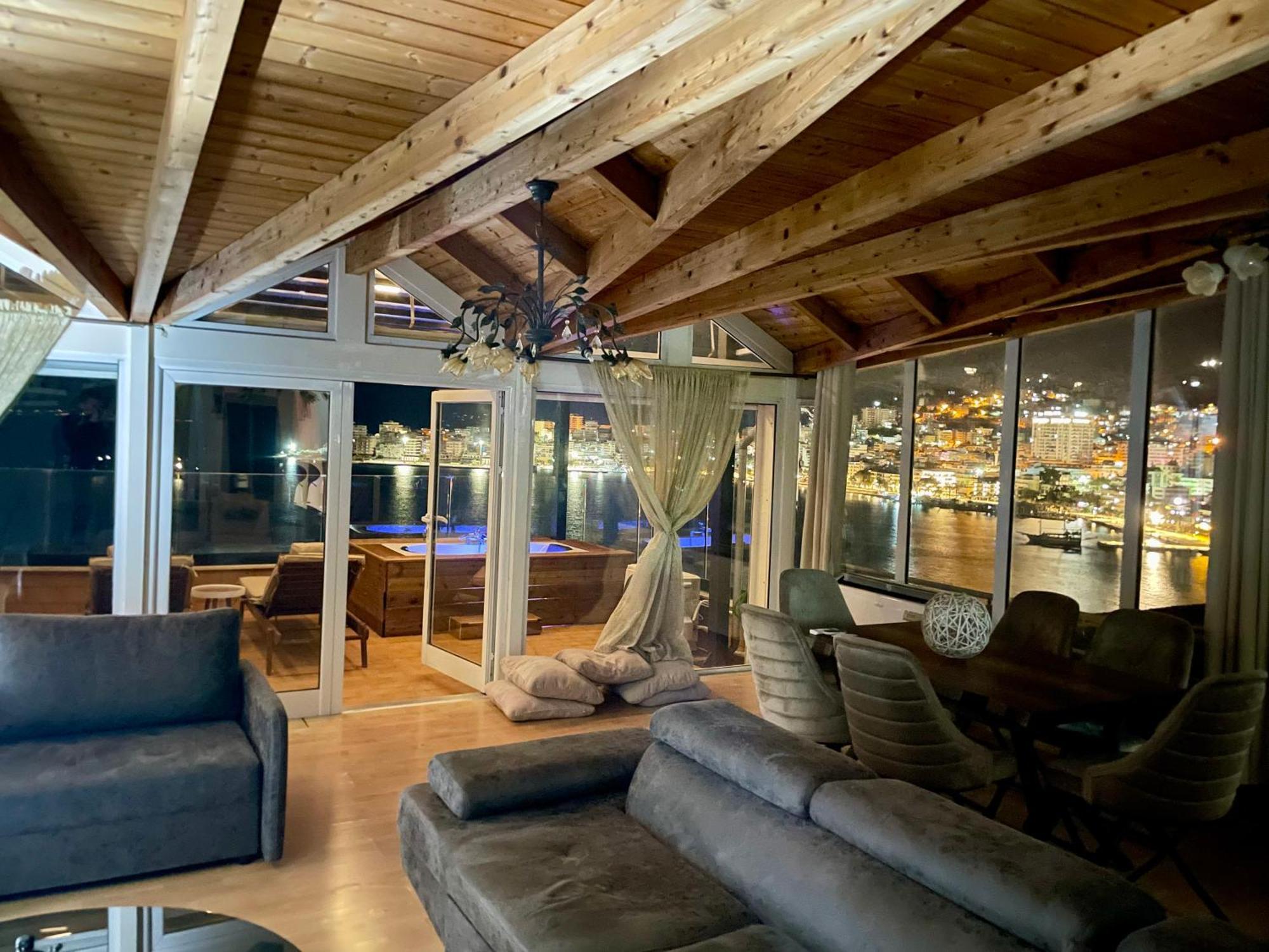 Seaview Golden Penthouse Apartman Saranda Kültér fotó