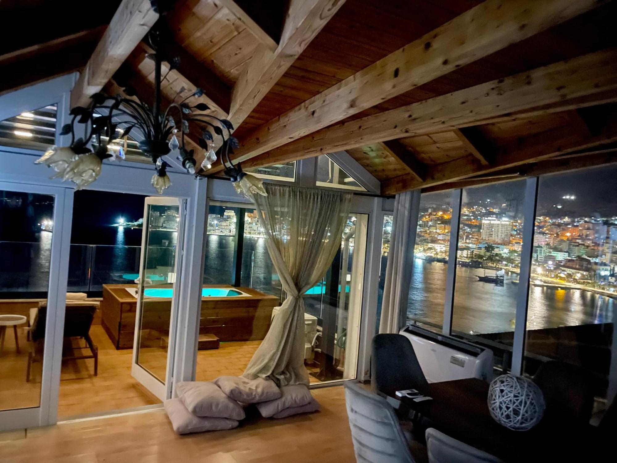 Seaview Golden Penthouse Apartman Saranda Kültér fotó